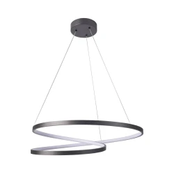 LED luster na sajli ZEFIRA LED/52W/230V 4000K O 60 cm antracit