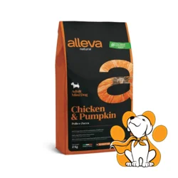 Alleva Natural Adult Mini Chicken&Pumpkin 2kg, Hrana Za Odrasle Pse Malih Rasa