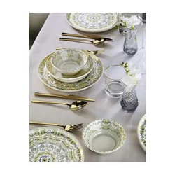 Jedilni set 12 kosov, večbarven/porcelan