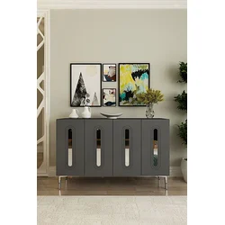 Hanah Home Komoda, 120x75x32cm, Antracit