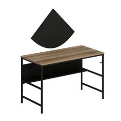 Hanah Home Greta 4481 Dore Black Radni sto 120x74x60??cm, Crni