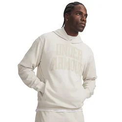 Under Armour RIVAL LW GRAPHIC HOODIE, muški pulover, bež 6014686