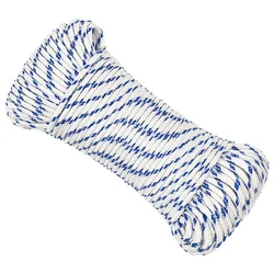 vidaXL Večnamenska uporabna vrv 4 mm 500 m Bela in modra PP