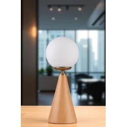 Opviq Stona lampa Juno, Bež-bela