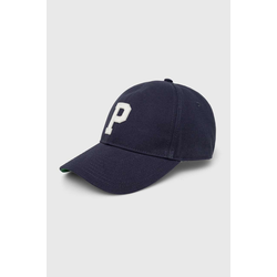 Bombažna bejzbolska kapa Pepe Jeans mornarsko modra barva