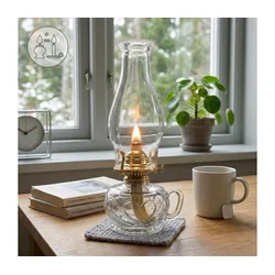 Brilagi - Petrolejska lampa MERLIN prozirna