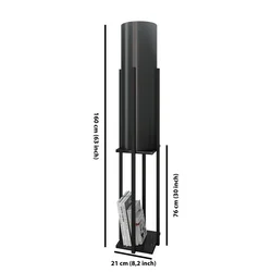 Opviq Dor Black v2 Podna lampa, Crna