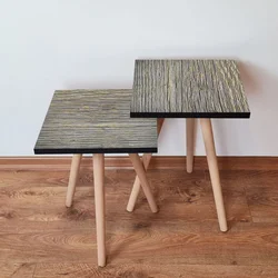 Hanah Home Set klub stočića 2Shp126, 2 komada, Sivi