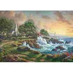 Schmidt - Puzzle Thomas Kinkade: Primorski pristan - 1 000 kosov