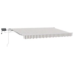 Povlačivi tende Svijetlo siva i bijela. 600 × 350 cm