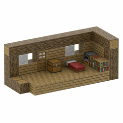 MagnetikCraft Lesena Koča, 80 Kosov + 3 Figure
