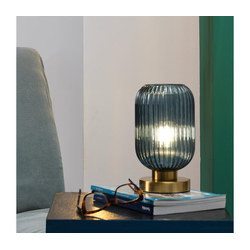 ONLI - Stona lampa DOROTY 1xE27/22W/230V plava/zlatna
