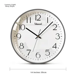 Telesonic Zidni sat, 36 cm, Sivi