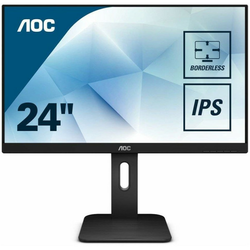 AOC Monitor LED 24P1 PRO (23.8, 16:9, 1920x1080, IPS, 250 cdm˛, 1000:1, 50M:1, 5 ms, 178178°, VGA, DP, HDMI, DVI, 4 x USB 3.0, Audio OUT,