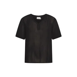 KAFFE CURVE Bluza Ami, črna