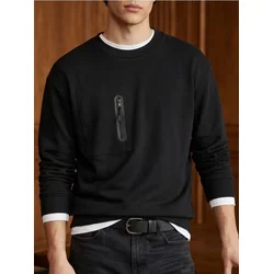 Sinsay - Crewneck duks sa dodatkom pamuka - crno