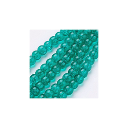 Ispucale staklene perle kugla 12 mm tirkiz