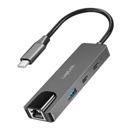 Lan HUB Type C, 1 x 2.5 Gb LAN, 1x USB-A 3.0, 2 x USB Type C 2.0, Logilink