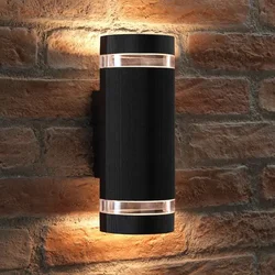 Fasadna zidna lampa crna stil 2