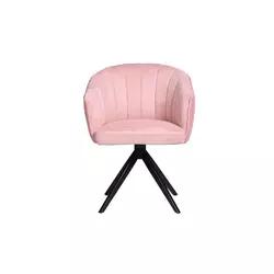 STOLICA SA RUKOHVATIMA pink metal, tekstil