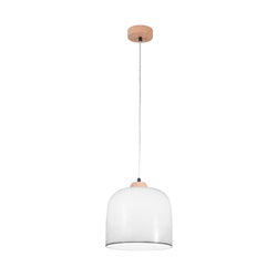 Kolarz A1352.31.Gr - Luster na sajli NONNA 1xE27/60W/230V hrast/bela/siva