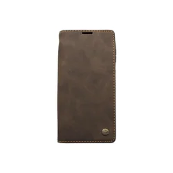 Maska za telefon LEATHER RETRO FLIP za Samsung S21 Plus/G996B, Tamnobraon