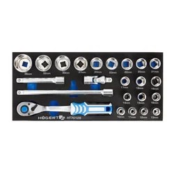 Hogert organizator eva set alata sa čegrtaljkom 1/2 23 kom ( HT7G128 )