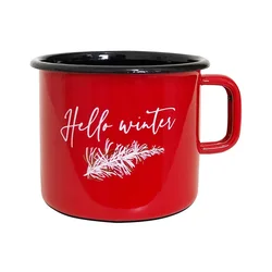 Lonček rdeč 0,37l ”Hello winter”