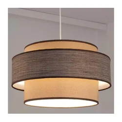 Luster na sajli GRACE 1xE27/60W/230V prečnik 40 cm bež/braon