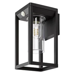 RABALUX Zernest Spoljna senzor zidna lampa, IP54, E27, 15W, Crna