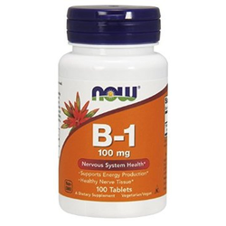 NOW Vitamin B1 100 mg, 100 tableta