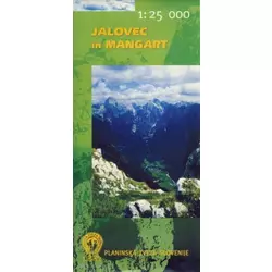 PLANINSKA ZVEZA SLOVENIJE zemljevid JALOVEC in MANGART