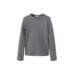 MANGO KIDS Majica RENATA antracit/bela