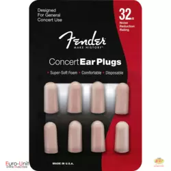 FENDER Concert Series Foam Ear Plugs čepi za ušesa