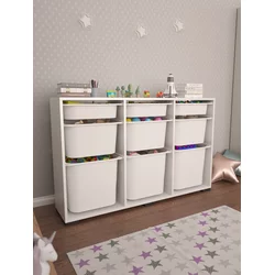 HANAH HOME Višenamenska komoda Bofi White