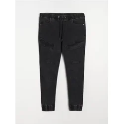 Sinsay - Jogger pantalone slim fit kroja - crno