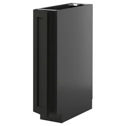 METOD Podni element s policama, Crnosiva/Lerhyttan crno bajcovano, 20x60 cm
