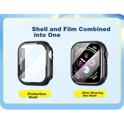 Witgoer Zaštita stakla za pametne satove + Zaštitna kućišta za pametne satove za Apple Watch Ultra 2/1