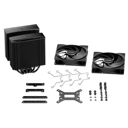 Budi tih/tiha! Pure Rock Pro 3 CPU hladnjak crne bo?e, 6 toplotnih cevi 6 mm, 2x Pure Wings 3 120 mm Pwm ventilatora, TDP 250W, Bk042