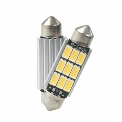 M-Tech LED sijalica C5W 41 mm, 12 V, 9 SMD 5630, bela, 2 kom