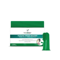 VETS BEST Silikonske četkice za zube pasa Dental, 5 komada