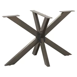 Noga blagovaonskog stola u obliku pauka crna 120x68x(72-73) cm čelik