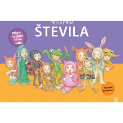 Mladinska Knjiga Moja prva števila: piši-briši kartonka