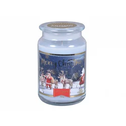 eoshop Sveča v kozarcu BOŽIČNA JELKA dišeče 700g