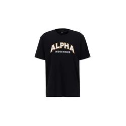 Alpha Industries Majica College 146501 Črna Relaxed Fit