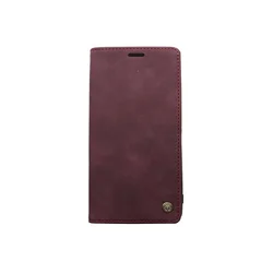 Maska za telefon LEATHER RETRO FLIP za Samsung A42/A426F, Bordo