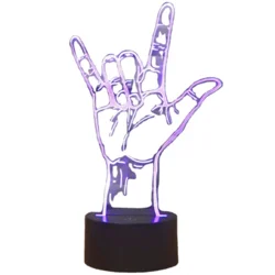 slomart ATL 3D LED nočna lučka V znak