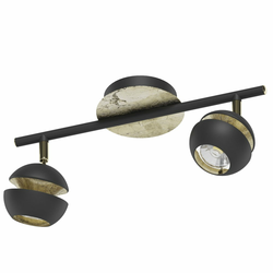 Eglo Nocito spot/2, led, 2x3,3w, 2x240lm, zlatna/crna