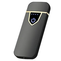 Električni upaljač s USB punjenjem UN-25716 - Crna / Sjajna KP25716