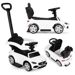 ECO TOYS Guralica Mercedes C CLASS sa interaktivnim volanom i ručkom, bela